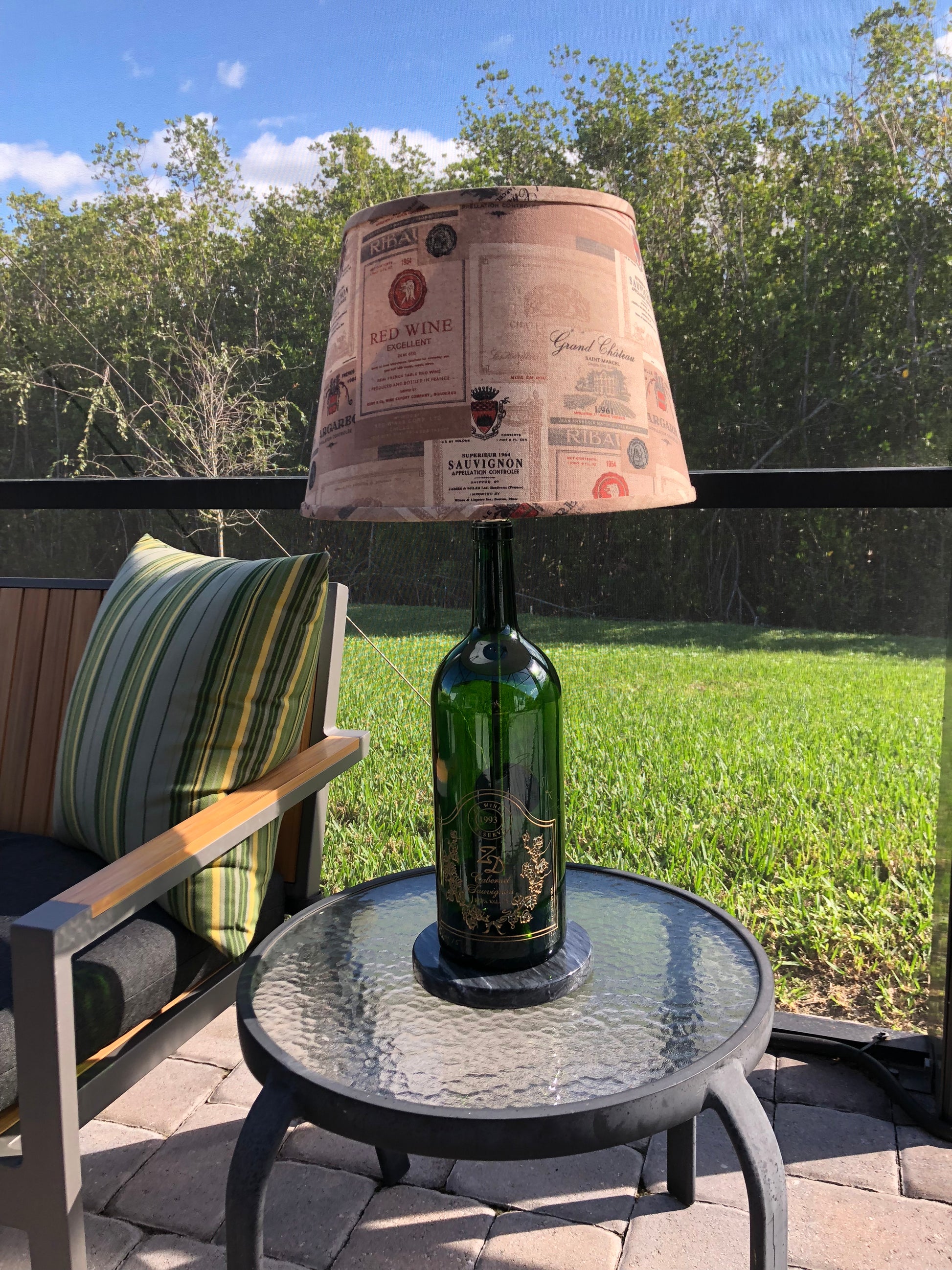 Buy Hand Crafted Wine Bottle Table Lamp - Large Customer Bottle, made to  order from Wine lamp Store